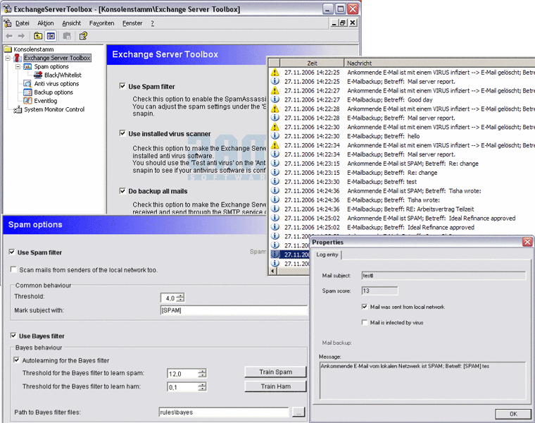 Exchange Server Toolbox Screenshot
